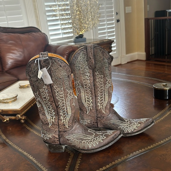 Old Gringo Eagle Swarovski Crystal Boots RARE - Picture 1 of 8